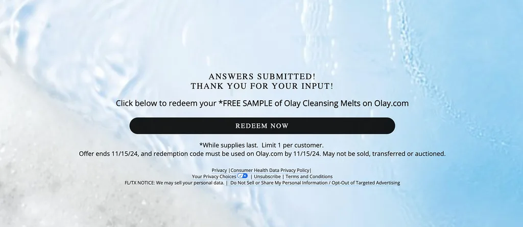 Hurry! Free 4Ct Sample Of Olay Cleansing Melts